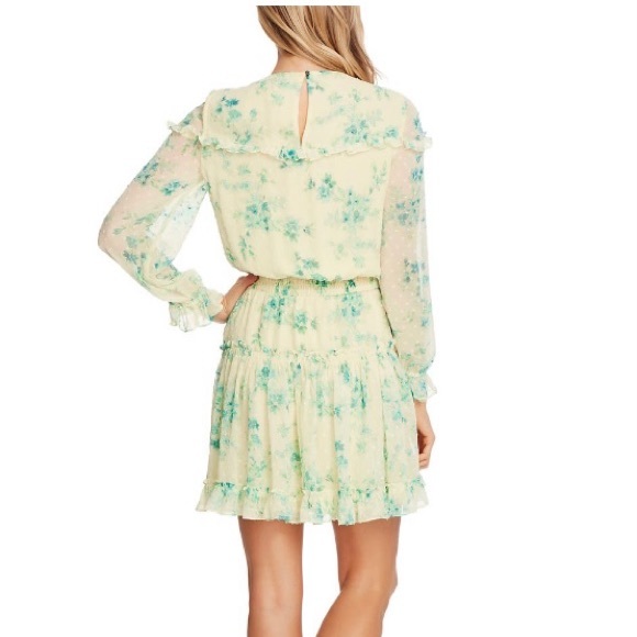 CeCe Ruffle Hem Long Sleeve Dress (S) - Picture 3 of 5